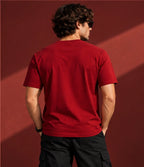 Men’s Premium Classic Red Crew Neck T-Shirt – Regular Fit