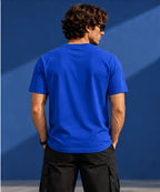 Men’s Premium Royal Blue Crew Neck T-Shirt – Regular Fit