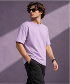 Men’s Premium Lavender Crew Neck T-Shirt – Regular Fit