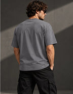 Men’s Premium Steel Grey Crew Neck T-Shirt – Regular Fit