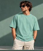 Men’s Premium Mint Green Crew Neck T-Shirt – Regular Fit