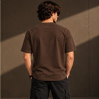 Men’s Premium Chocolate Brown Crew Neck T-Shirt – Regular Fit