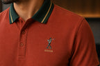Men’s Premium Terracotta Polo T-Shirt with Contrast Tipped Collar – Regular Fit