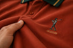 Men’s Premium Terracotta Polo T-Shirt with Contrast Tipped Collar – Regular Fit