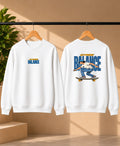 Men’s Navy Blue Extreme Balance Graphic Sweatshirt – Front & Back Print
