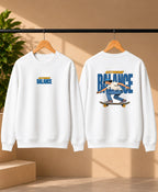Men’s Navy Blue Extreme Balance Graphic Sweatshirt – Front & Back Print