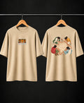 Men’s Olive Green Kalakriya Indian Art Oversized T-Shirt – Front & Back Graphic Print