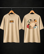 Men’s Olive Green Kalakriya Indian Art Oversized T-Shirt – Front & Back Graphic Print