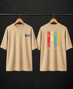 Men’s Teal Lost in the Mountains Graphic Oversized T-Shirt – Front & Back Print