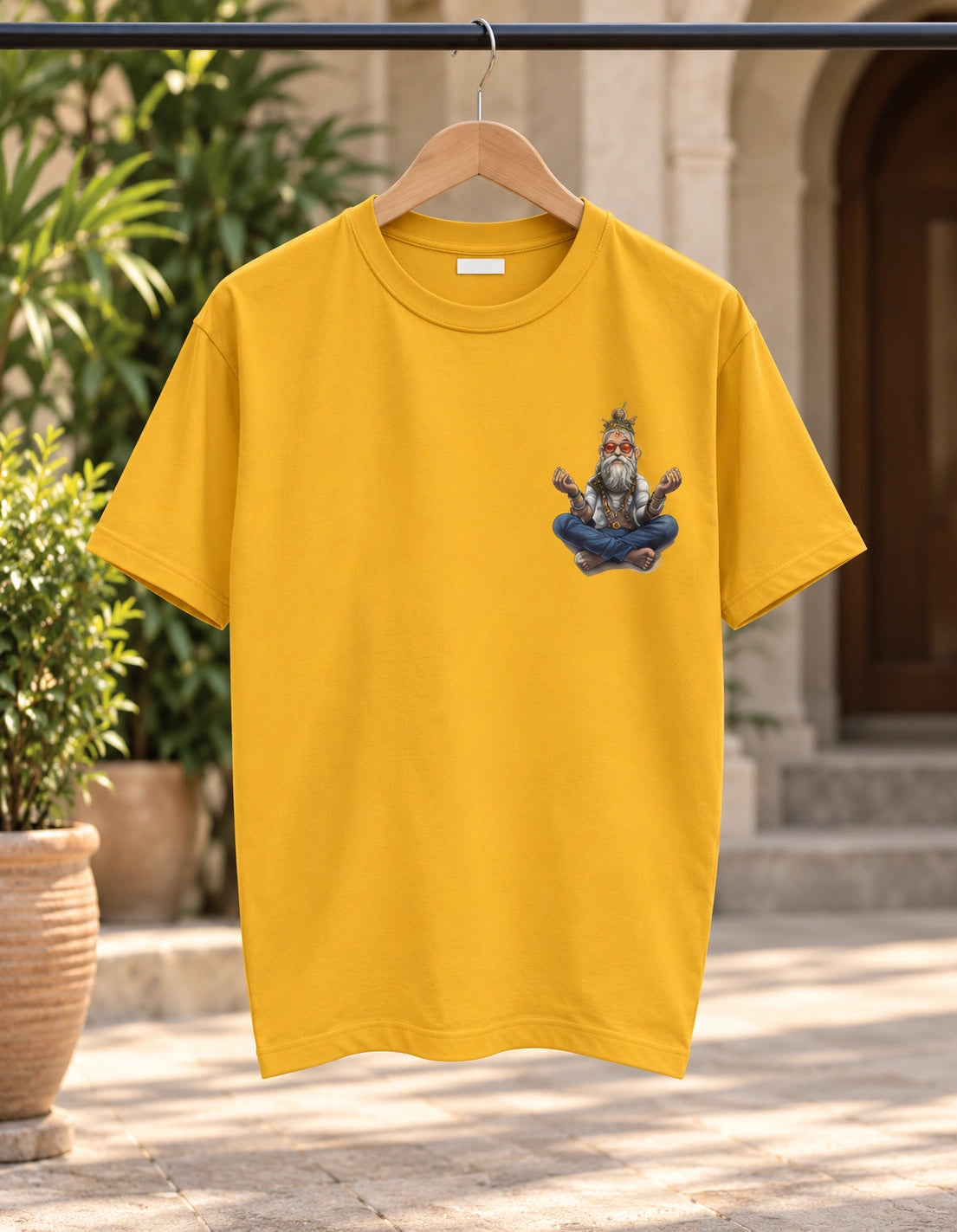 Men’s White Shiva Graphic T-Shirt – Regular Fit | Spiritual Streetwear Tee