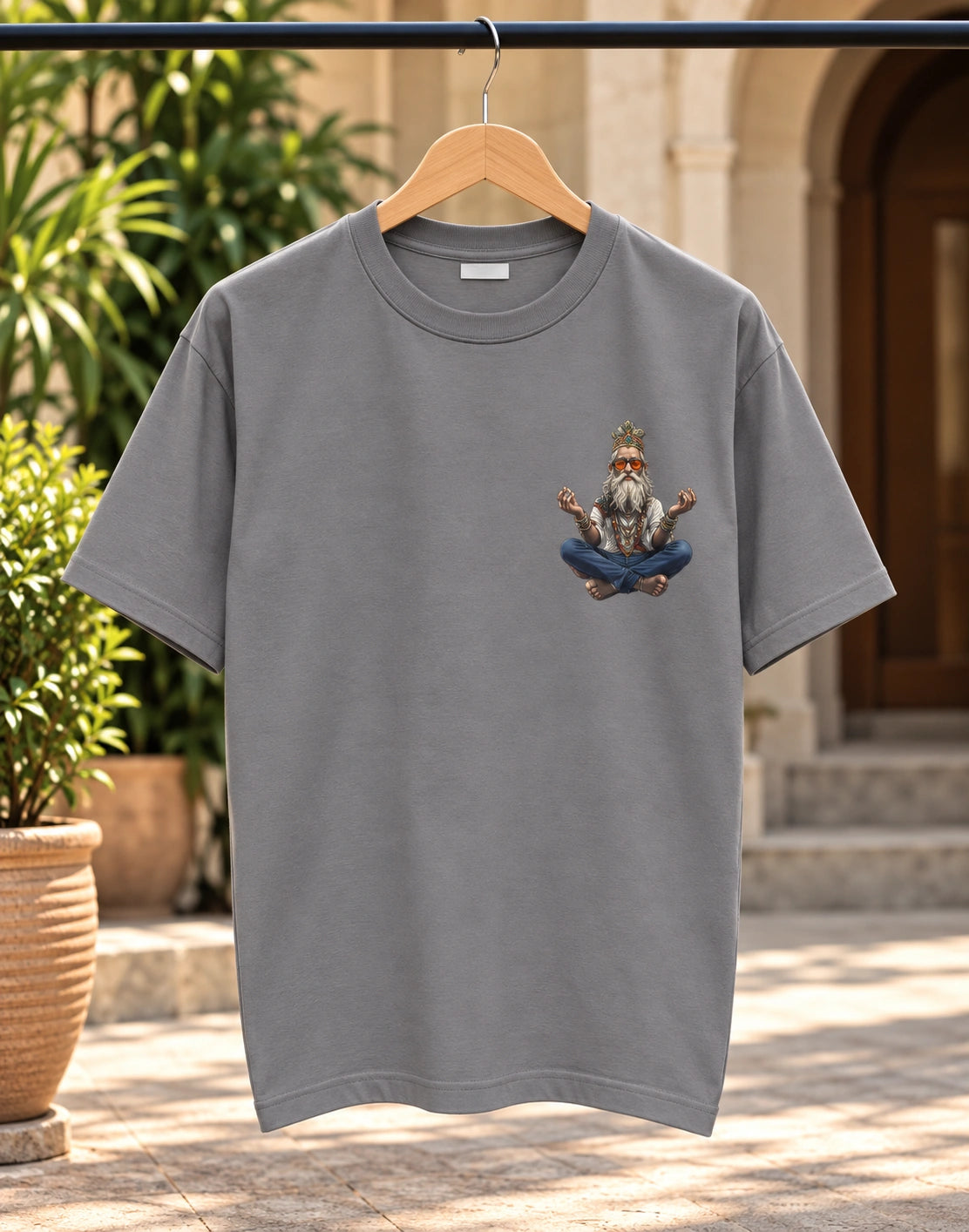 Men’s White Shiva Graphic T-Shirt – Regular Fit | Spiritual Streetwear Tee