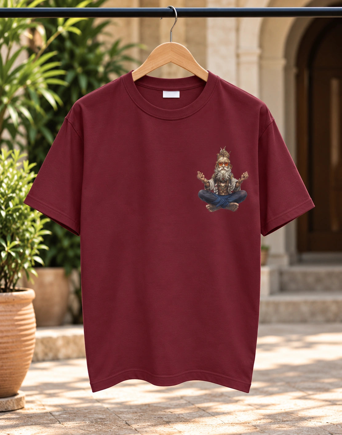 Men’s White Shiva Graphic T-Shirt – Regular Fit | Spiritual Streetwear Tee