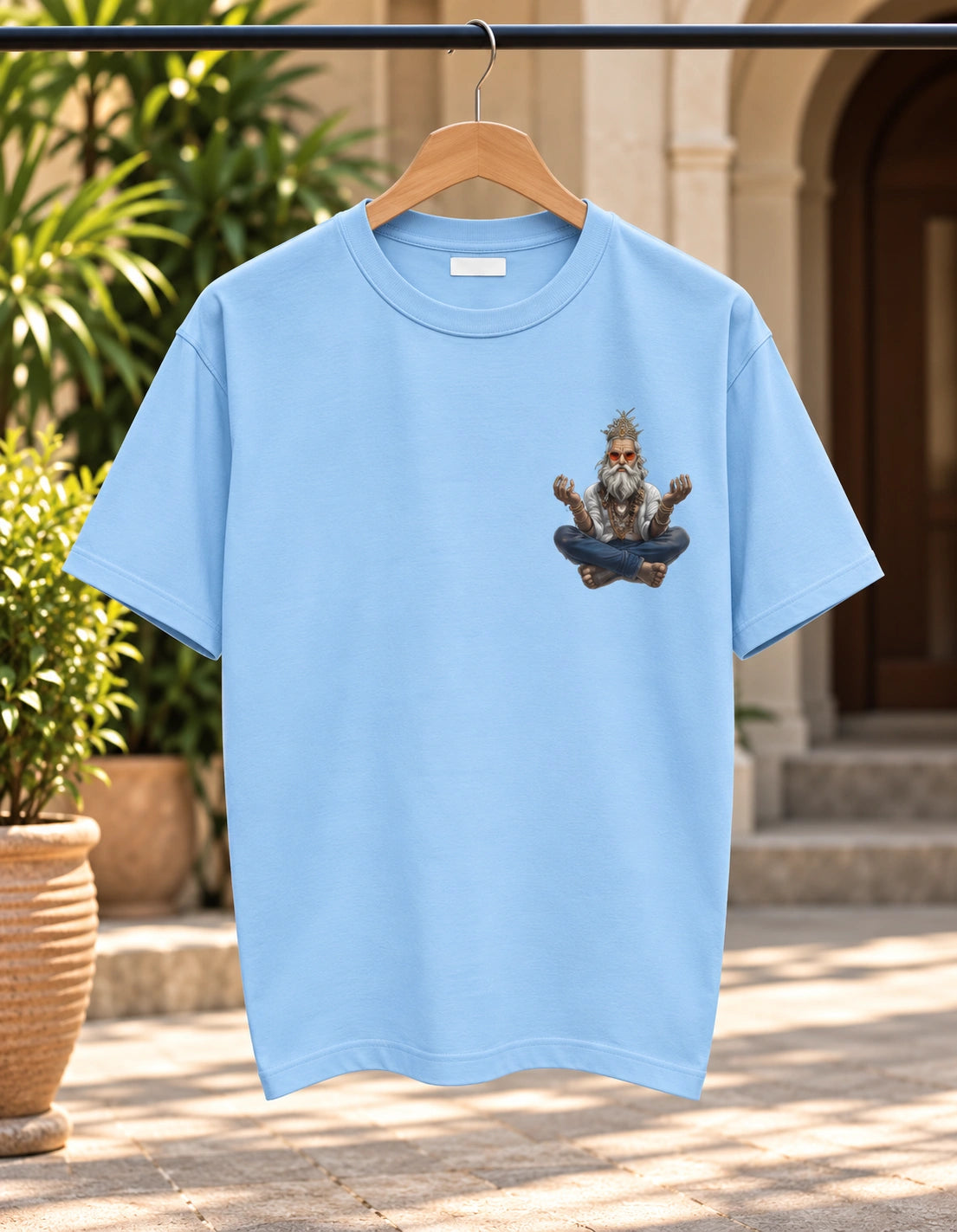 Men’s White Shiva Graphic T-Shirt – Regular Fit | Spiritual Streetwear Tee