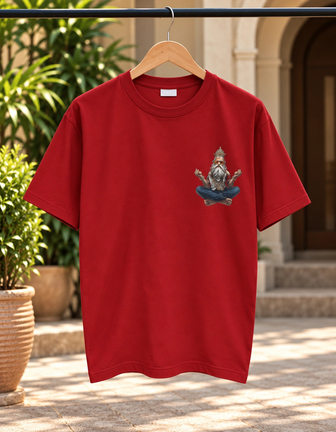 Men’s White Shiva Graphic T-Shirt – Regular Fit | Spiritual Streetwear Tee