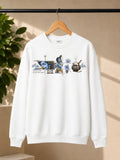 Men’s Charcoal Grey Krishna Spiritual Graphic Sweatshirt