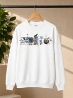 Men’s Charcoal Grey Krishna Spiritual Graphic Sweatshirt