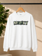 Men’s Charcoal Grey Money Graphic Printed Sweatshirt – Urban Streetwear Crew Neck