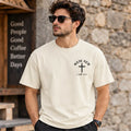 Men’s Olive Green Made New Cross Graphic Oversized T-Shirt – Front & Back Printed Streetwear Tee