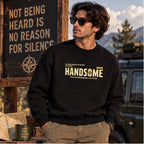 Men’s Black Outdoor Adventure Graphic Sweatshirt – Front & Back Print