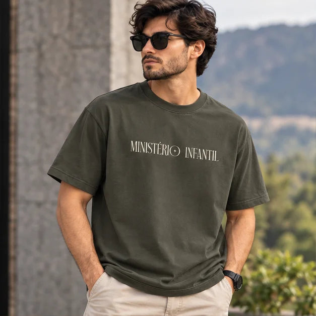 Men’s Camel Brown Como Flechas Graphic Oversized T-Shirt – Front & Back Printed Streetwear Tee