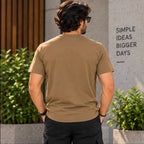 Men’s Brown Cherry Graphic Oversized T-Shirt – Minimal Streetwear Casual Tee