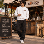 Men’s White Regular Fit Chai Graphic T-Shirt – Sukoon Indian Tea Culture Printed Tee