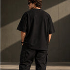 Men’s Premium Black Oversized T-Shirt – Relaxed Streetwear Fit