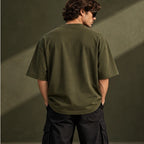 Men’s Premium Olive Green Oversized T-Shirt – Relaxed Streetwear Fit