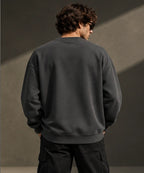 Men’s Premium Charcoal Grey Crew Neck Sweatshirt – Relaxed Fit